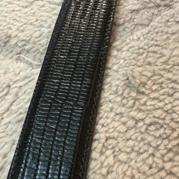 Java Lizard skin leather belt Nike Tiger Woods size 36-34 large black - Picture 16 of 16
